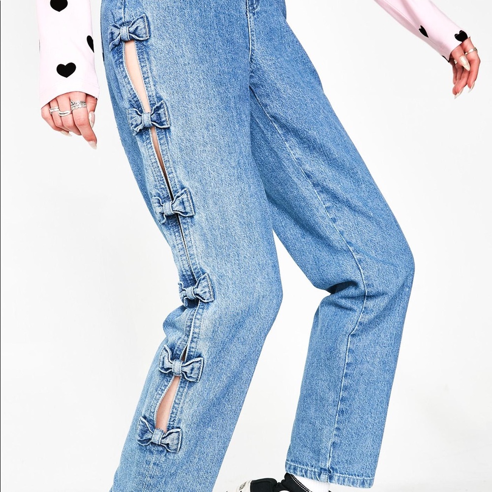 🚫 SOLD 🚫 Lazy Oaf Bow Jeans